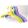 10pcs Random Color Strong Anti-Slip Plastic Hanger for Clothes,Arched Design