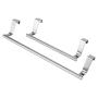 Bathroom Towel Holders Stainless Steel Hanging Bar Rail Drawer Tower Holders Storage Holder Over Door Hanger Cabinet Kitchen Bathroom(Short)