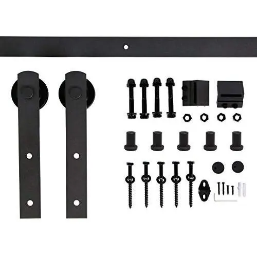 Homedex 6.6 ft Sliding Barn Door Hardware Kit - Heavy Duty Sturdy- Smoothly and Quietly - Easy to install - Fit 36"-40" Wide Door Panel (I Shape Hanger) Homedex 6.6 ft Sliding Barn Door Hardware Kit - Heavy Duty Sturdy- Smoothly and Quietly - Easy to install - Fit 36"-40" Wide Door Panel (I Shape Hanger)