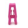 KISEER Plastic Baby Hanger Clips, 40 Pcs Slim-line Finger Clips Set Clothes Hanger Velvet Hanger (Pink)