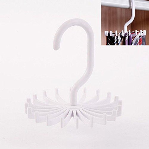 Hot Sale!DEESEE(TM)????????Rotating 20 Hooks Belt Neck Tie Holder Rack Hanger Organizer Space Saving Hot Sale!DEESEE(TM)????????Rotating 20 Hooks Belt Neck Tie Holder Rack Hanger Organizer Space Saving