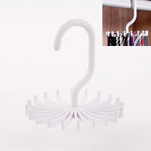Hot Sale!DEESEE(TM)????????Rotating 20 Hooks Belt Neck Tie Holder Rack Hanger Organizer Space Saving Hot Sale!DEESEE(TM)????????Rotating 20 Hooks Belt Neck Tie Holder Rack Hanger Organizer Space Saving