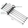 5pcs Random Color Fashion 5 in 1 Pant Rack Shelves Stainless Steel Clothes Hangers Multi-Functional Wardrobe Magic Hanger Decoration 5pcs Random Color Fashion 5 in 1 Pant Rack Shelves Stainless Steel Clothes Hangers Multi-Functional Wardrobe Magic Hanger Decoration