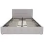 DHP Rose Upholstered Bed with Storage, Gray Linen, Queen DHP Rose Upholstered Bed with Storage, Gray Linen, Queen
