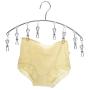 Set of 2,Stainless Steel Laundry Drying Rack Clothes Hanger with 8 Clips for Drying Socks, Baby Clothes, Cloth Diapers, Bras, Towel, Underwear, Hat, Scarf, Pants, Gloves