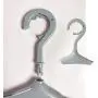 SUOWO Plastic Baby Hangers Coat Clothes Clip and Drip Laundry Swivel Hanger with 8 Clips Non Slip Space Saving for Drying Organizer Kids Infant Diapers Socks Adult Lingerie Pant 3 Pack (Graygreen)