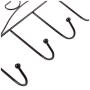 Hooks Over The Door Hook Organizer Rack Hanging, 7 Hooks, Over Door Storage Rack ? Organizer Hooks for Coats, Hats, Robes, Clothes or Towels (Black) Hooks Over The Door Hook Organizer Rack Hanging, 7 Hooks, Over Door Storage Rack ? Organizer Hooks for Coats, Hats, Robes, Clothes or Towels (Black)