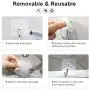 Adhesive Hooks, Znben Reusable Utility Hooks Heavy Duty 13LB Wall Hooks Clouds Transparent Seamless Hooks Waterproof and Oil Proof for Kitchen Bathroom Ceiling Office Window 10 Pack Adhesive Hooks, Znben Reusable Utility Hooks Heavy Duty 13LB Wall Hooks Clouds Transparent Seamless Hooks Waterproof and Oil Proof for Kitchen Bathroom Ceiling Office Window 10 Pack