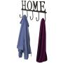 Decorative Home Design Black Wall Mounted Metal 5 Coat Hooks Clothing/Towel Hanger Garment Rack Decorative Home Design Black Wall Mounted Metal 5 Coat Hooks Clothing/Towel Hanger Garment Rack
