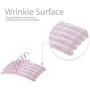 Miyare 5 Pack Satin Padded Hangers,Silk Clothes Rack Sponge Clothes Rack Home Hotel (Pink)