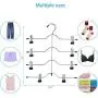 DANALLAN 5 Pack of 4-Tier Skirt/Pants Hangers - Space Saving Adjustable Non-Slip Clips Clothes, Trousers, Slacks, Jeans DANALLAN 5 Pack of 4-Tier Skirt/Pants Hangers - Space Saving Adjustable Non-Slip Clips Clothes, Trousers, Slacks, Jeans