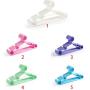 10pcs Random Color Hanging Multifunction Baby Clothes Hanger Plastic Trousers Space Saving Kids Clothing Storage Multi Coloured Children Coat