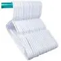 CADIAA 50 Pack Heavyduty Non Slip Hangers with Cascading Hooks White Hooks,Space Saving Clothes Hangers for Pants,Coat,Shirts,Suits,Dress CADIAA 50 Pack Heavyduty Non Slip Hangers with Cascading Hooks White Hooks,Space Saving Clothes Hangers for Pants,Coat,Shirts,Suits,Dress