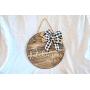 Personalized Wooden Door Hanger | Circle Door Hanger | 16 Inch Door Hanger | Farmhouse Door Hanger Personalized Wooden Door Hanger | Circle Door Hanger | 16 Inch Door Hanger | Farmhouse Door Hanger