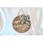 Personalized Wooden Door Hanger | Circle Door Hanger | 16 Inch Door Hanger | Farmhouse Door Hanger