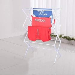 Foldable Clothes Drying Laundry Rack - Stainless Drying Clothes Rack - Portable Rolling Drying Rack for Laundry Baby Clothes Drying Hangers Rack, Stainless Drying Racks for Laundry
