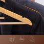 Second Sunny Clothes Hangers Natural Wooden Wood Clothes Coat Hangers with Round Trouser Bar and Shoulder Notches, Pack of 50 Grade A Second Sunny Clothes Hangers Natural Wooden Wood Clothes Coat Hangers with Round Trouser Bar and Shoulder Notches, Pack of 50 Grade A