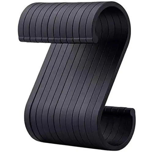 3.35 10PCS Aluminum S Shaped Hooks, Matte Finish S Hooks for Hanging Pots and Pans, Plants, Coffee Cups, Clothes, Towels in Kitchen, Bedroom, Bathroom, Office and Garden (Black, 10PCS) 3.35 10PCS Aluminum S Shaped Hooks, Matte Finish S Hooks for Hanging Pots and Pans, Plants, Coffee Cups, Clothes, Towels in Kitchen, Bedroom, Bathroom, Office and Garden (Black, 10PCS)