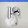 Polished Towel Hooks, 4 Pack Silver Upgrade Stainless Steel Bathroom Towel Hook with Installation Accessories, Strong Chrome Towel Hooks for Bathroom Kitchen Living Room Bedroom Office