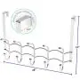 Galashield Over The Door Hook Stainless Steel Organizer Door Hanger Towel Rack (10 Hooks)