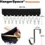 HangerSpace Cap Organizer Hanger, 10 Clips Baseball Cap Holder Portable Travel Clothes Hanger Hat Rack with Mini Front Door Hanger HangerSpace Cap Organizer Hanger, 10 Clips Baseball Cap Holder Portable Travel Clothes Hanger Hat Rack with Mini Front Door Hanger