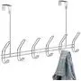 iDesign Classico Metal Over the Door Organizer, 6-Hook Rack for Coats, Hats, Robes, Towels, Bedroom, Closet, and Bathroom, 18.75" x 5" x 10.75", Chrome iDesign Classico Metal Over the Door Organizer, 6-Hook Rack for Coats, Hats, Robes, Towels, Bedroom, Closet, and Bathroom, 18.75" x 5" x 10.75", Chrome