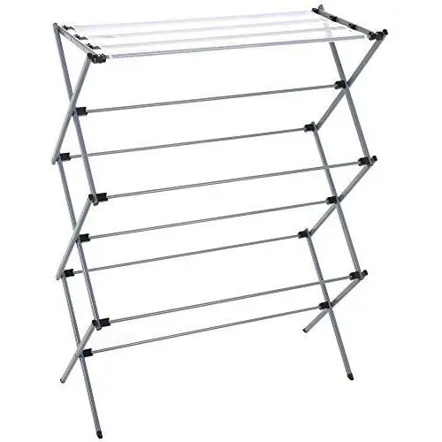 Finnhomy Oversize Folding Clothes Drying Rack Clothes Dryer for Laundry and Home Rust-Resistant, 45.5 Inch