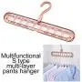 10pcs Random Color Multi-Port Support Circle Clothes Hanger Clothes Drying Racks Multifunction Plastic Scarf Clothes Hanger Hangers