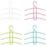 10PC Random Color Multifunctional Creative Fishbone Anti-Skid Multi Layers Clothes Hanger Decoration