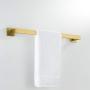 Marmolux Acc Towel Bar for Bathroom Stainless Steel Kitchen Single Towel Rack Bathroom Hardware Accessories Towel Holder Wall Mount Rustproof Towel Hanger Modern Square 24-Inch Towel Rod Brushed Gold