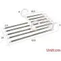 2Pcs Retractable Foldable Wardrobe Closet Clothes Hangers Magic Vertical Horizontal Tie Belt Hanging Racks (Color : White(2Pack)) 2Pcs Retractable Foldable Wardrobe Closet Clothes Hangers Magic Vertical Horizontal Tie Belt Hanging Racks (Color : White(2Pack))