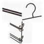 HJYPYJ Magic Hanger,Multi-Layer Storage Magical Hangers,Layer 6 Double-Sided Removable Trouser Hangers,Space-Saving Organizer Hangers, Durable/Black / 33x35cm HJYPYJ Magic Hanger,Multi-Layer Storage Magical Hangers,Layer 6 Double-Sided Removable Trouser Hangers,Space-Saving Organizer Hangers, Durable/Black / 33x35cm