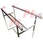 Double Parallel Bar Adjustable Clothing Garment Retail Display Rack Rail Bar Clothes Hanger