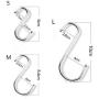 Professional 5pcs Lot Useful S Shaped Hooks Hanging Hanger Storage Holders Organizer, Butterfly Wall Hooks - Wall Clothes Hanger Metal, Shower Curtain Hooks Plastic, Hooks Coat, Back Wall Hangers