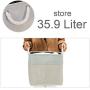 DECOMOMO Foldable Storage Bin [3-Pack] Collapsible Sturdy Cationic Fabric Storage Basket Cube W/Handles for Organizing Shelf Nursery Home Closet (Light Grey and Tranquility, Cube - 13 x 13 x 13)