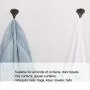 uxcell Curtain Tiebacks Hook Zinc Alloy Vintage Curtain Drapery Holders Window Holdback Wall Hooks Clothes Hanger, Set of 8, Bronze Tone