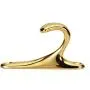 Dolity Vintage Wall-Mounted Hook Clothes Single Coat Hanger Door Hook Strong Durable - Gold