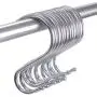 Z ZICOME Stainless Steel Silver S Hooks for Hanging, 12 Pack Z ZICOME Stainless Steel Silver S Hooks for Hanging, 12 Pack