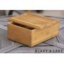 Blake & Lake Wood Stash Boxes with Rolling Tray - Wood Stash Boxes w/Storage - Rolling Tray Stash Boxes - Premium Quality Dovetail Design Discrete Wooden Stash Boxes (Natural)