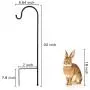 GOFORWILD Shepherd Hook 2 Pack Black, 33 inches Tall, Made of Premium Metal for Bird Feeder Hanger, Garden Decor, Plant Hanger, Lantern Hook, Solar Light Hanging, 7011