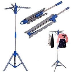 Folding Laundry Rack Tripod Clothes Drying Hanger Dryer Collapsible