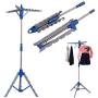 Folding Laundry Rack Tripod Clothes Drying Hanger Dryer Collapsible