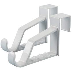 HANGERWORLD 6 White 7inch Over Door Hooks Storage Coat Jacket Bath Robe Towels Clothes Hangers