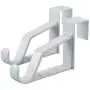 HANGERWORLD 6 White 7inch Over Door Hooks Storage Coat Jacket Bath Robe Towels Clothes Hangers