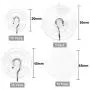 30 Pieces Suction Cup Hooks, Whaline Powerful Suction Hooks Heavy Duty Wall Hooks Hangers with Adhesive Pads for Bathroom Kitchen Shower Towel Ceiling Hanger