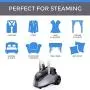 PurSteam Full Size Garment Fabric Steamer Professional Heavy Duty Industry Leading 2.5 Liter (85 fl.oz.) Water Tank Producing Over 60min of Continuous Steam with 4 Level Steam Adjustment PurSteam Full Size Garment Fabric Steamer Professional Heavy Duty Industry Leading 2.5 Liter (85 fl.oz.) Water Tank Producing Over 60min of Continuous Steam with 4 Level Steam Adjustment