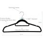 WeiJX Clothes Hangers Velvet Hangers Home Premium Heavy Duty Non Slip Suit Clothes Hanger Hook Swivel Ultra Thin Non-Slip Space Saving Design Excellent or Men and Women,Blue，10pcs