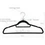 WeiJX Clothes Hangers Velvet Hangers Home Premium Heavy Duty Non Slip Suit Clothes Hanger Hook Swivel Ultra Thin Non-Slip Space Saving Design Excellent or Men and Women,Blue，10pcs