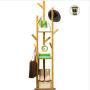 Eight24hours Bamboo Tree Garment Clothes Coat Hat Umbrella Portable Hanger Stand Rack Only