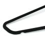 Michael Graves Design Premium Ultra-Thin Non-Slip Velvet Clothing Hangers, Flocked + Durable, Closet Space Saving, Chrome Hook, for Garments, Suits, Dresses, Pants, Shirts, Coats, (50 Pack) (Black)